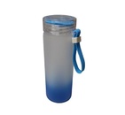 Бутылка для воды стеклянная матовая (синяя), 500мл
