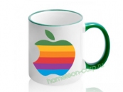 Кружки цветные, с любым изображением